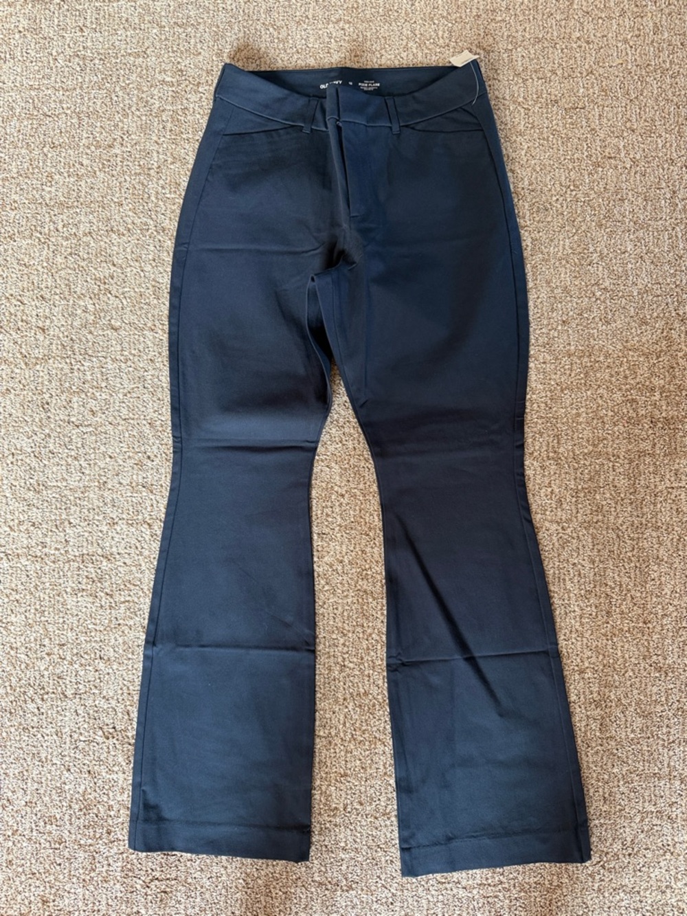 Old Navy- Navy Flare Stretch Jeans for Women — Sleek Flared Leg